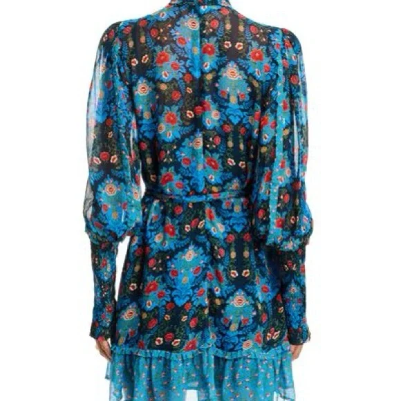 Farm Rio Arabesque Floral Pleated Dress NWT SZ M - Picture 4 of 4